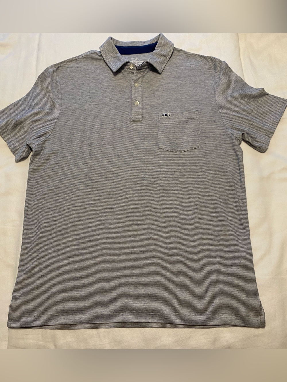 Men’s S Vineyard Vines Edgartown Polo Chest Pocket Whale Logo Short Sleeve
